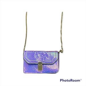Iridescent Pink/Purple/Gold small purse.